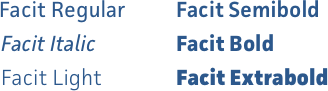 Facity Family Fonts