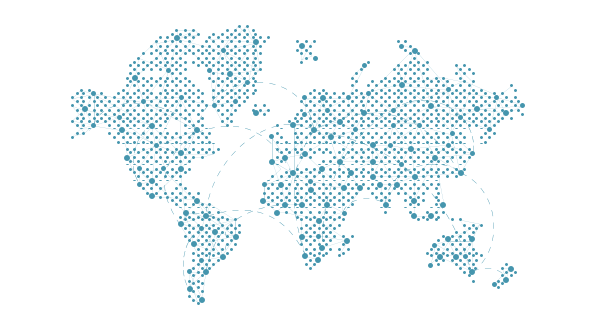 stylized world map graphic
